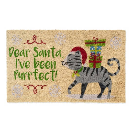 DII&#xAE; Dear Santa, I&#x27;ve Been Purrfect Doormat